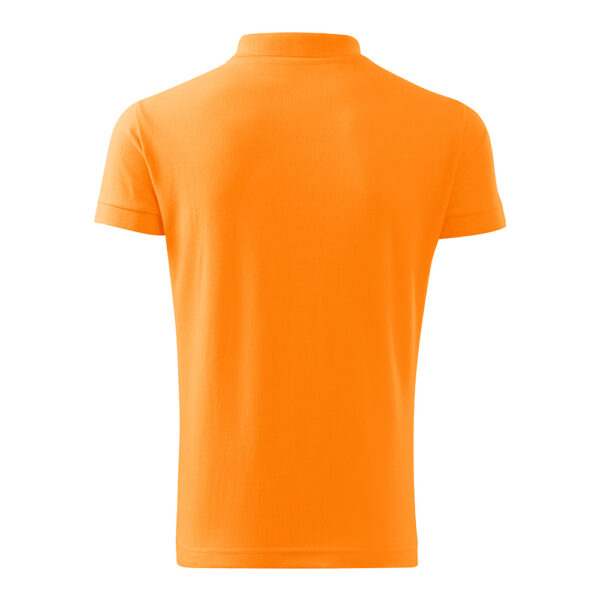 Tricou polo bumbac Cotton, Tangerine orange - imagine 2