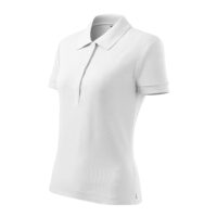 Tricou polo bumbac dama Cotton, Alb