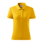 Tricou polo bumbac dama Cotton, Galben - imagine 2