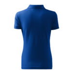 Tricou polo bumbac dama Cotton, Albastru Royal - imagine 3