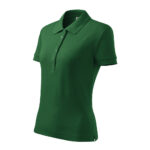 Tricou polo bumbac dama Cotton, Verde sticla