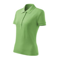 Tricou polo bumbac dama Cotton, Verde iarba