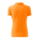 Tricou polo bumbac dama Cotton, Tangerine orange - imagine 2