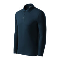 Bluza bumbac Polo Pique, Bleumarin