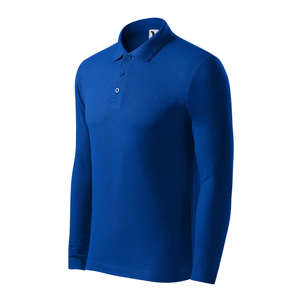 Bluza bumbac Polo Pique, Albastru Royal - imagine 1