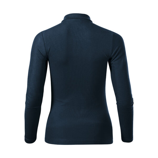 Bluza dama bumbac Polo Pique, Bleumarin - imagine 3