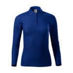 Bluza dama bumbac Polo Pique, Albastru Royal - imagine 2