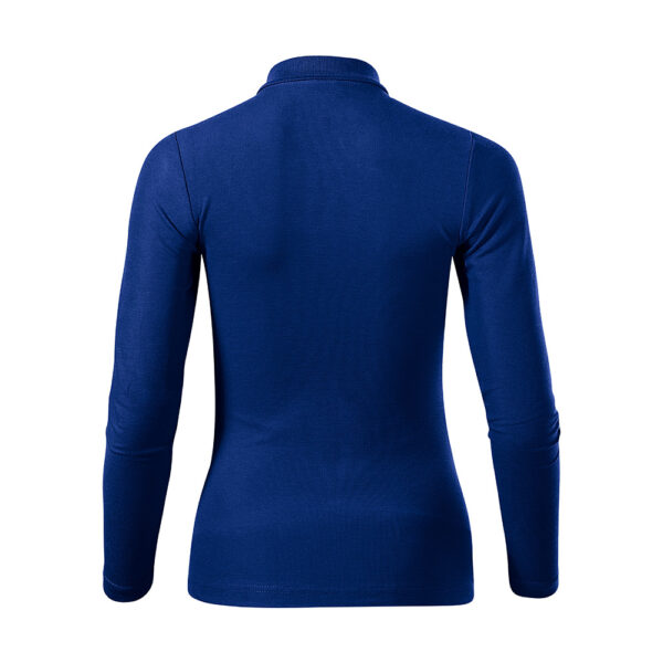 Bluza dama bumbac Polo Pique, Albastru Royal - imagine 3