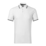 Tricou polo bumbac Focus, Alb - imagine 2