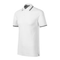 Tricou polo bumbac Focus, Alb