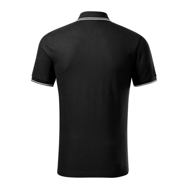 Tricou polo bumbac Focus, Negru - imagine 3