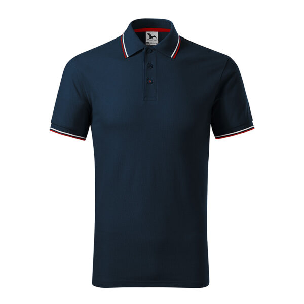 Tricou polo bumbac Focus, Bleumarin - imagine 2