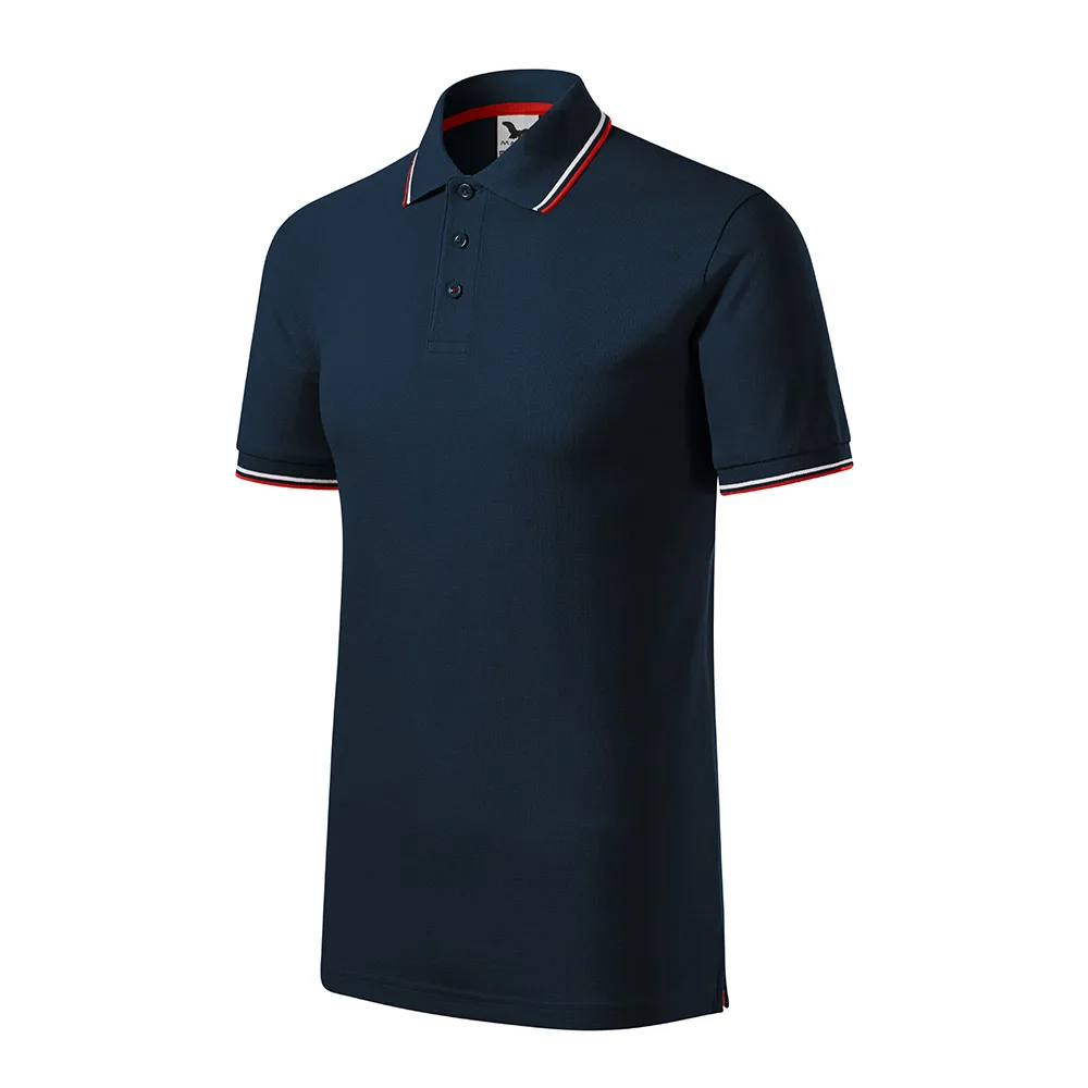 Tricou polo bumbac Focus, Bleumarin - imagine 1