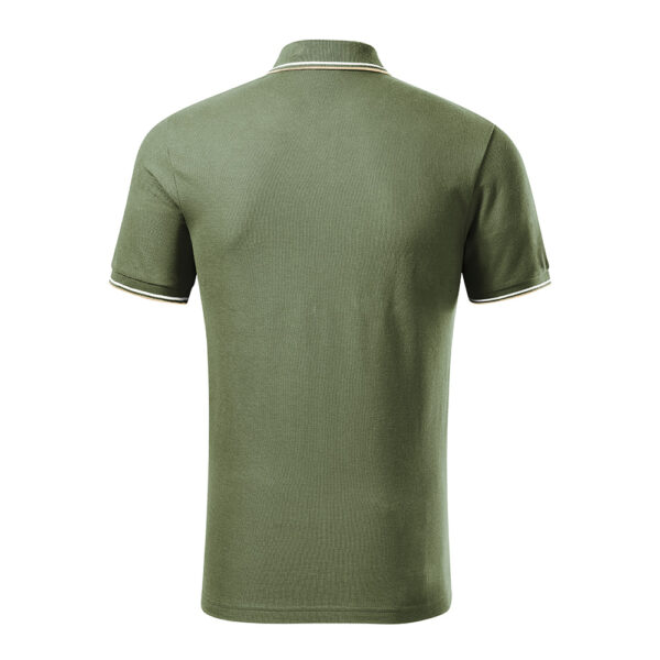 Tricou polo bumbac Focus, Khaki - imagine 3