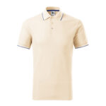 Tricou polo bumbac Focus, Migdala - imagine 2