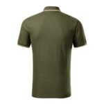 Tricou polo bumbac Focus, Verde militar - imagine 3