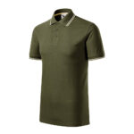 Tricou polo bumbac Focus, Verde militar