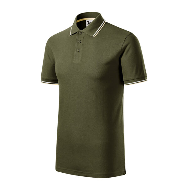 FOCUS Tricou polo bumbac Focus, Verde militar - imagine 1