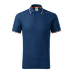 Tricou polo bumbac Focus, Midnight blue - imagine 2