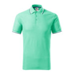 Tricou polo bumbac Focus, Verde menta - imagine 2