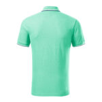 Tricou polo bumbac Focus, Verde menta - imagine 3