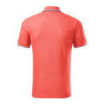 Tricou polo bumbac Focus, Coral - imagine 3
