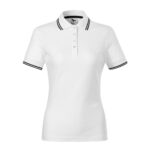 Tricou polo bumbac dama Focus, Alb - imagine 2