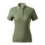 Tricou polo bumbac dama Focus, Khaki - imagine 2