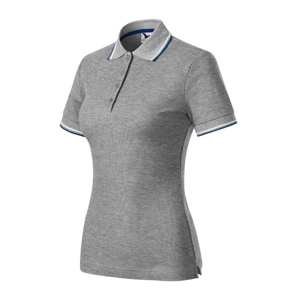 FOCUS Tricou polo bumbac dama Focus, Gri inchis - imagine 1