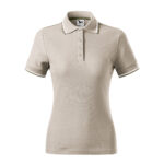 Tricou polo bumbac dama Focus, Gri ice - imagine 2
