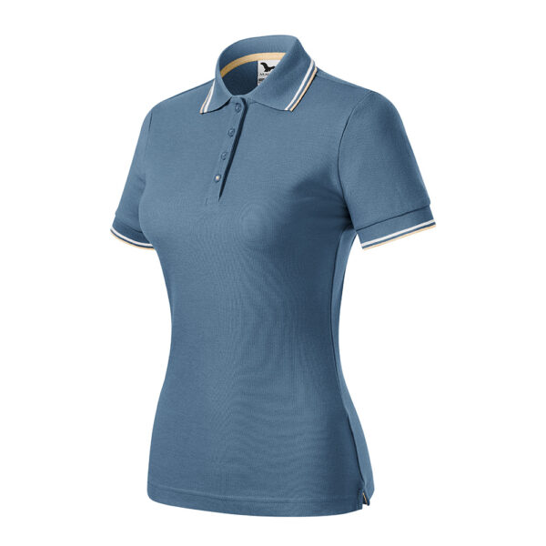 FOCUS Tricou polo bumbac dama Focus, Denim - imagine 1
