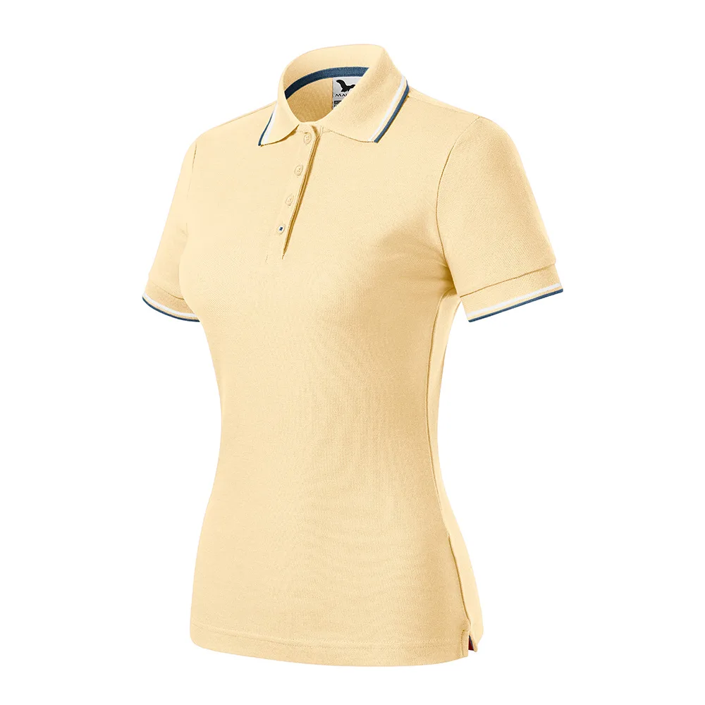 FOCUS Tricou polo bumbac dama Focus, Bourbon vanilla - imagine 1
