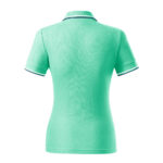 Tricou polo bumbac dama Focus, Verde menta - imagine 3