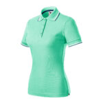 Tricou polo bumbac dama Focus, Verde menta