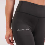 Colanti lungi fitness dama Givova Basic, Negru - imagine 3