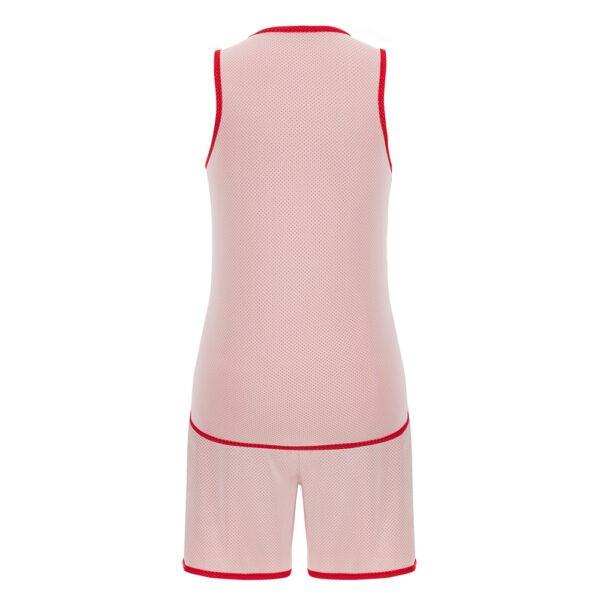 Set dama baschet Macron F500, Rosu / Alb - imagine 5