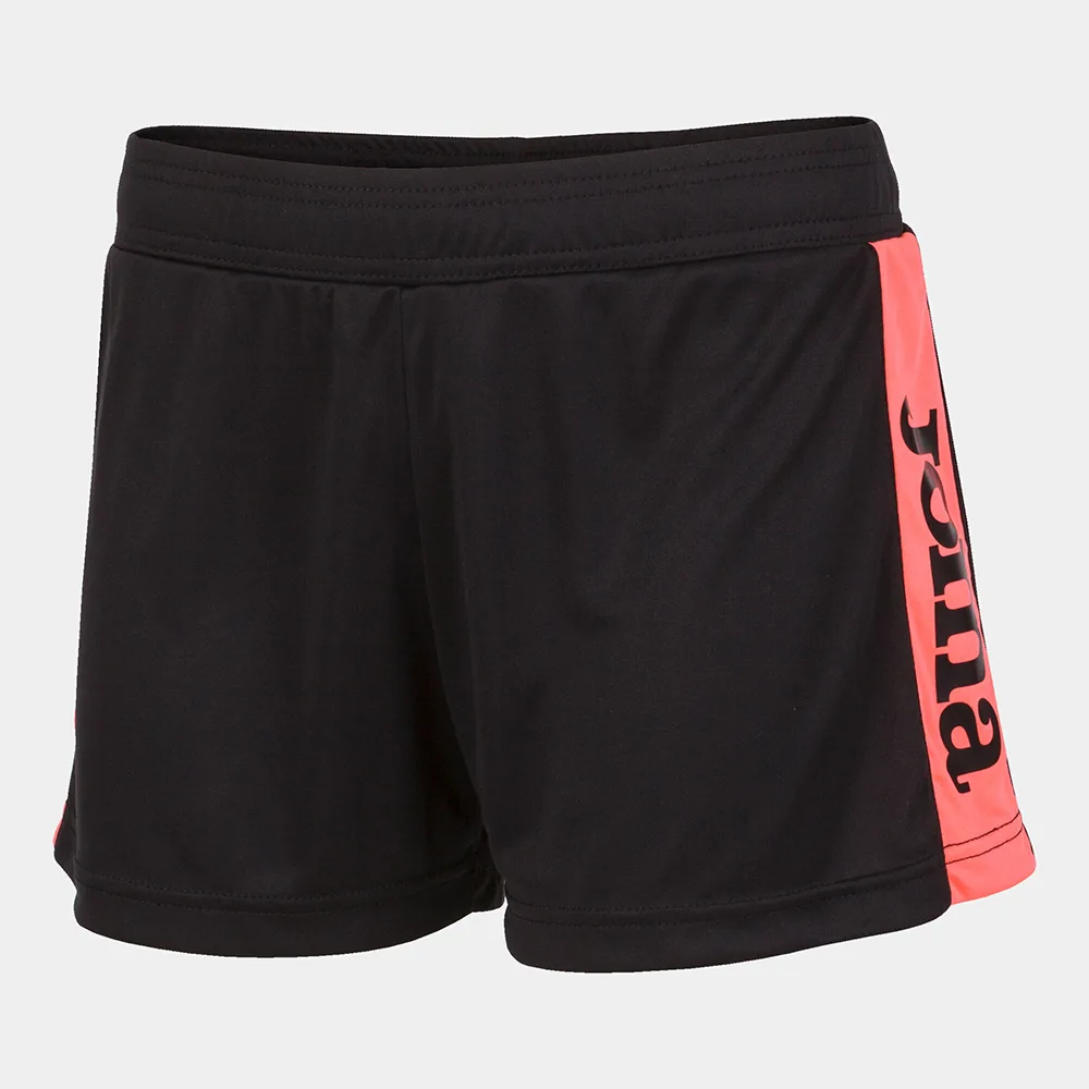 Short dama Joma Levante, Negru / Coral Fluo - imagine 1
