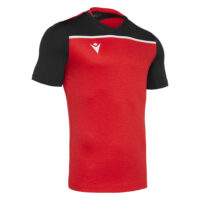 Tricou maneca scurta Macron Deneb, Rosu / Negru