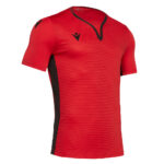 Tricou maneca scurta Macron Canopus, Rosu / Negru