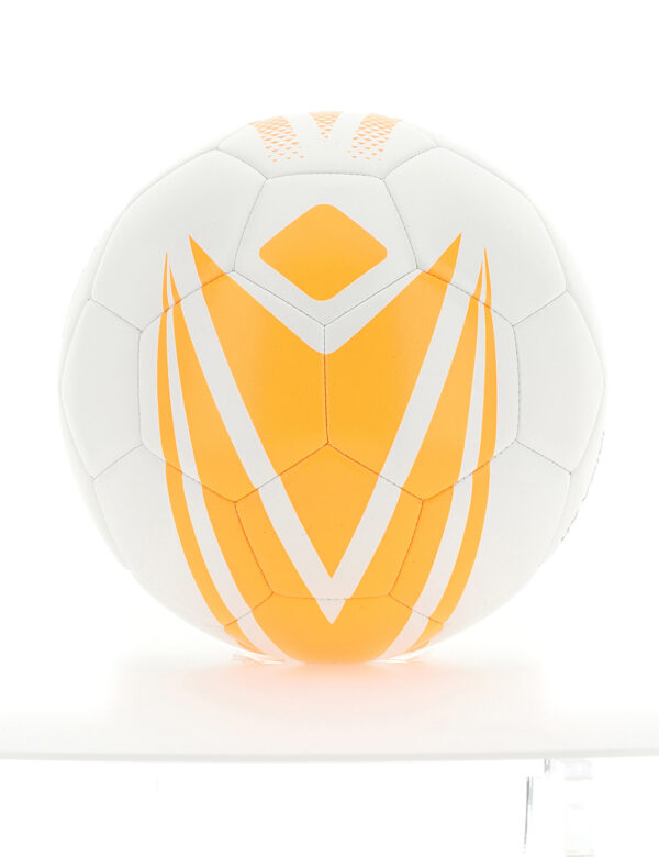 Minge fotbal Macron Taiga XH, Alb / Portocaliu (Nr. 5) - imagine 2