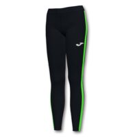 Pantaloni alergare Joma Elite VII, Negru / Verde Fluo