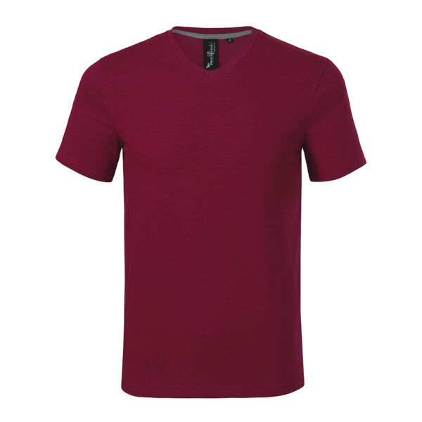 Tricou Action V-Neck, Garnet - imagine 2