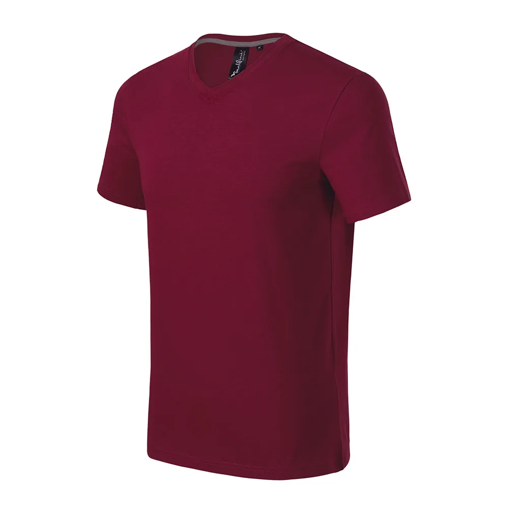 Tricou Action V-Neck, Garnet - imagine 1