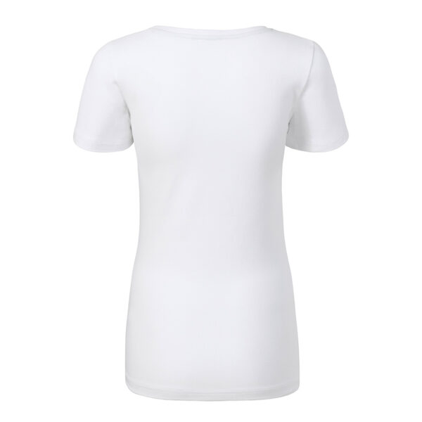 Tricou dama Action V-Neck, Alb - imagine 3