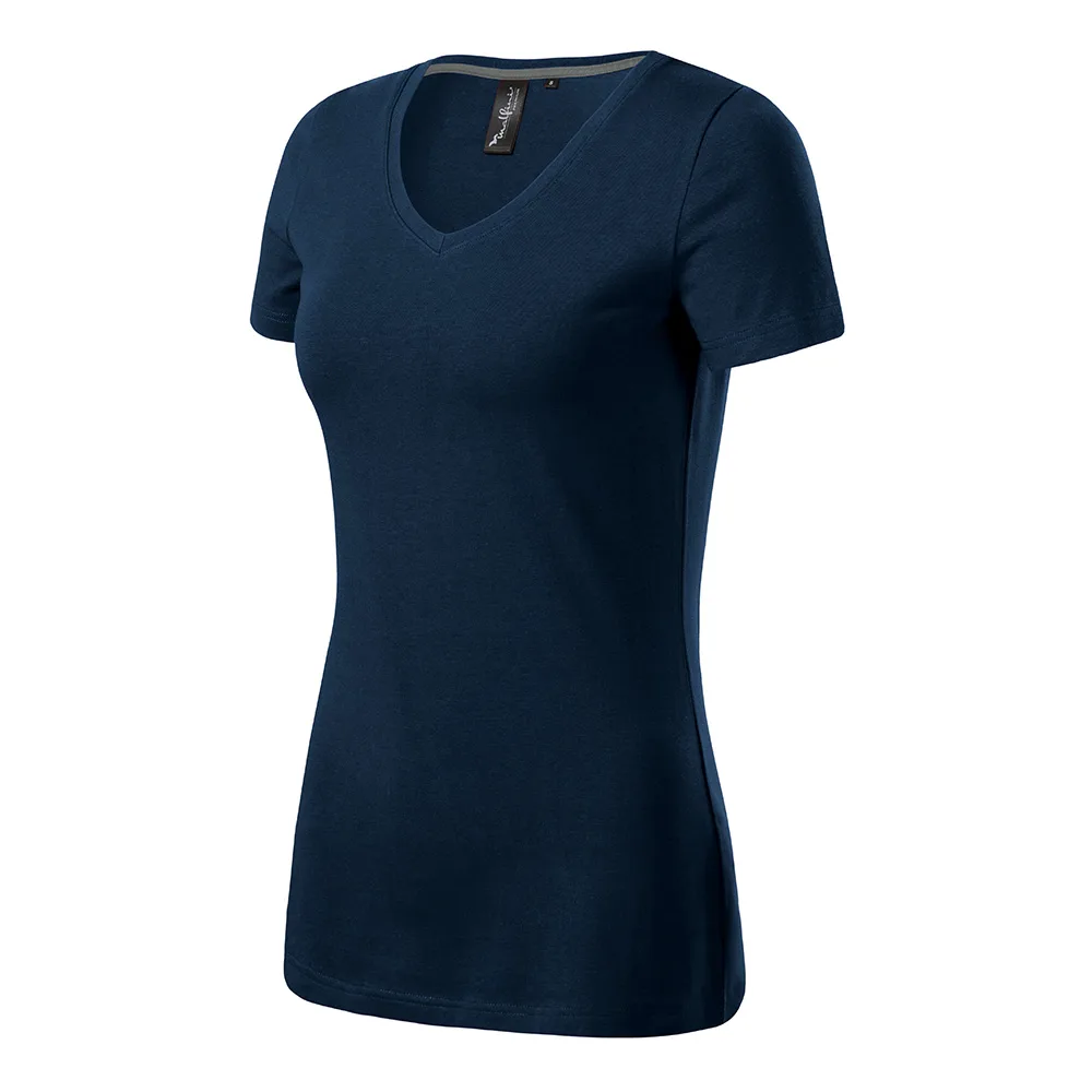 Tricou dama Action V-Neck, Bleumarin - imagine 1