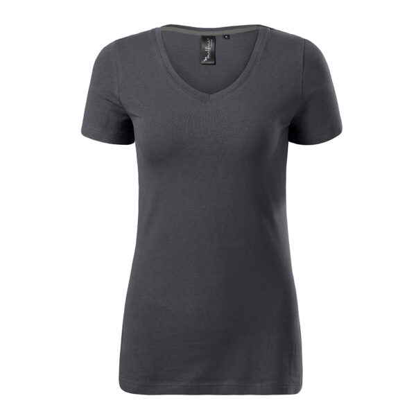 Tricou dama Action V-Neck, Antracit deschis - imagine 2