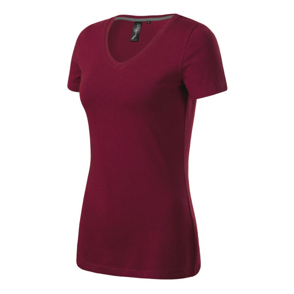 Tricou dama Action V-Neck, Garnet - imagine 1