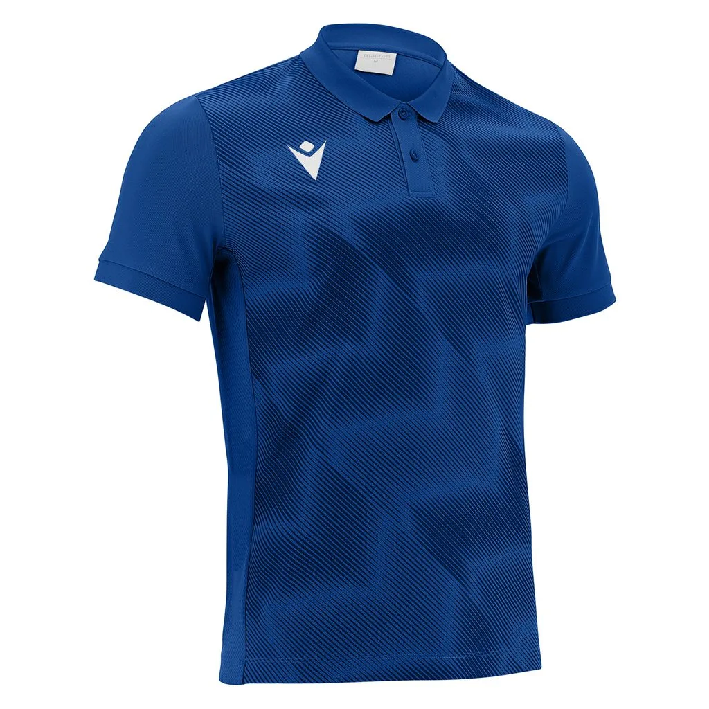 Tricou polo Macron Thavil, Albastru Royal / Alb - imagine 1