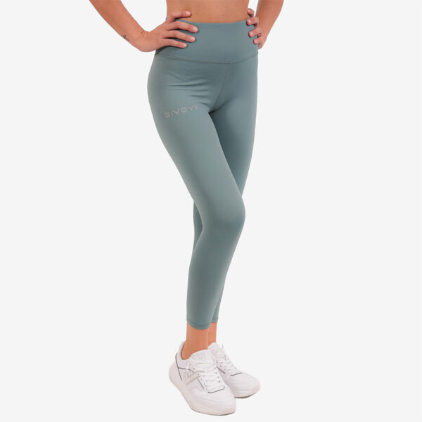 Colanti lungi fitness dama Givova Basic, Verde - imagine 1