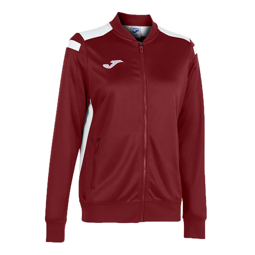 Bluza trening dama Joma Championship VI, Visiniu / Alb - imagine 1